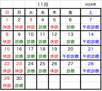 2026年11月診療340